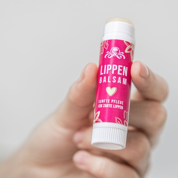 Lippenbalsam für beanspruchte Lippen